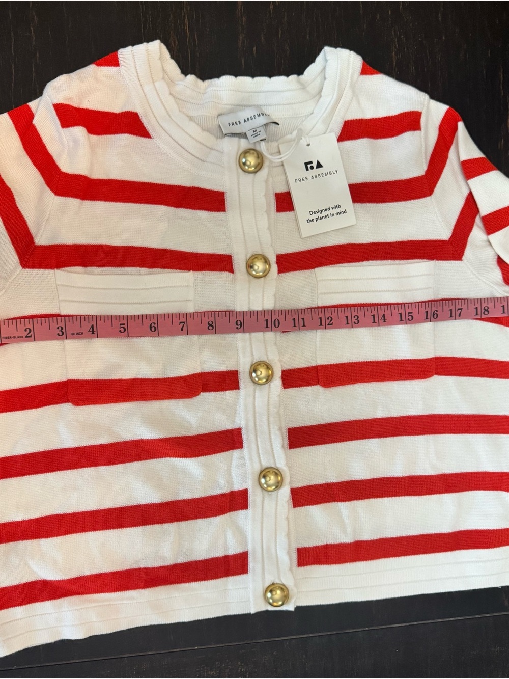 NWT! Free Assembly Women's Long Sleeve w/ Pockets Cardigan Sweater Size Medium - Picture 7 of 11